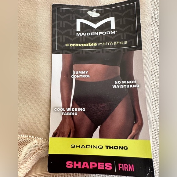 Maidenform Tame Your Tummy Lace Thong Women's Shapewear Underwear NWT - Picture 6 of 9